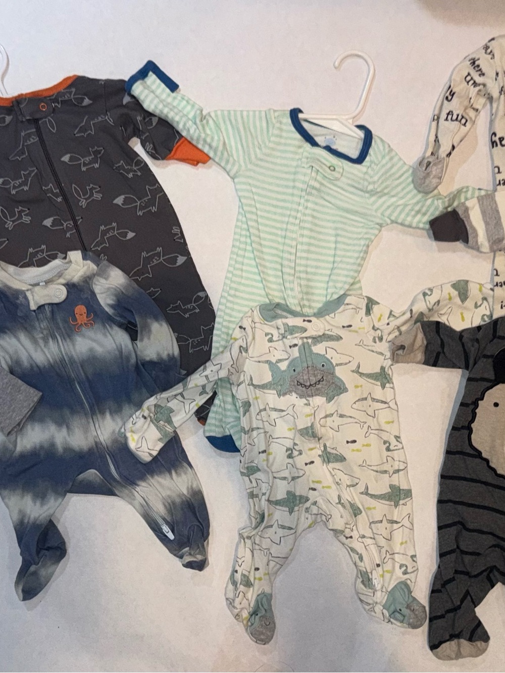 Bundle of Newborn Boy Sleepers
